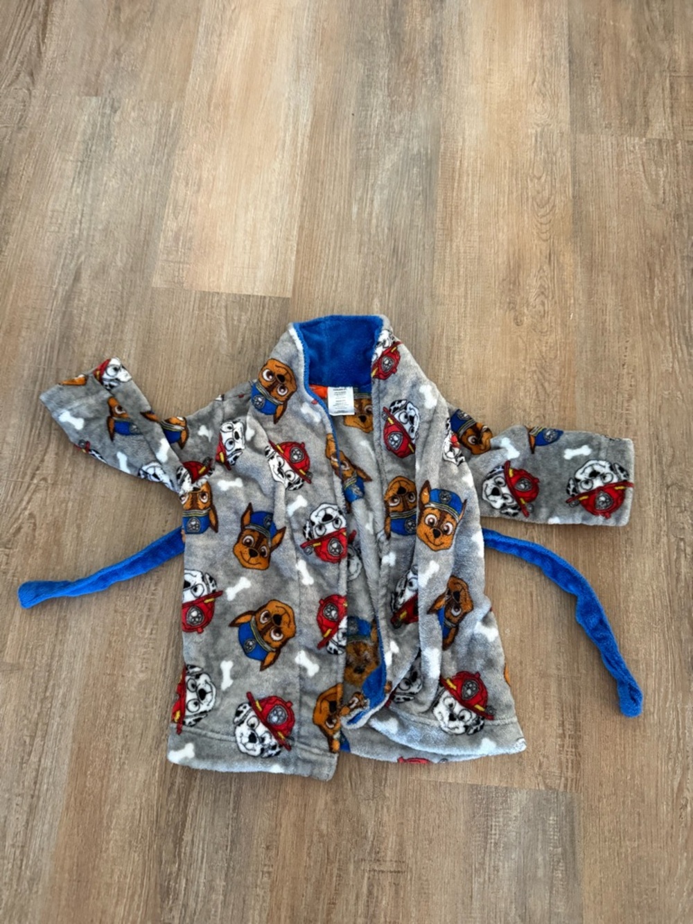 Nickelodeon Paw Patrol Plush Hooded Robe - Blue & White